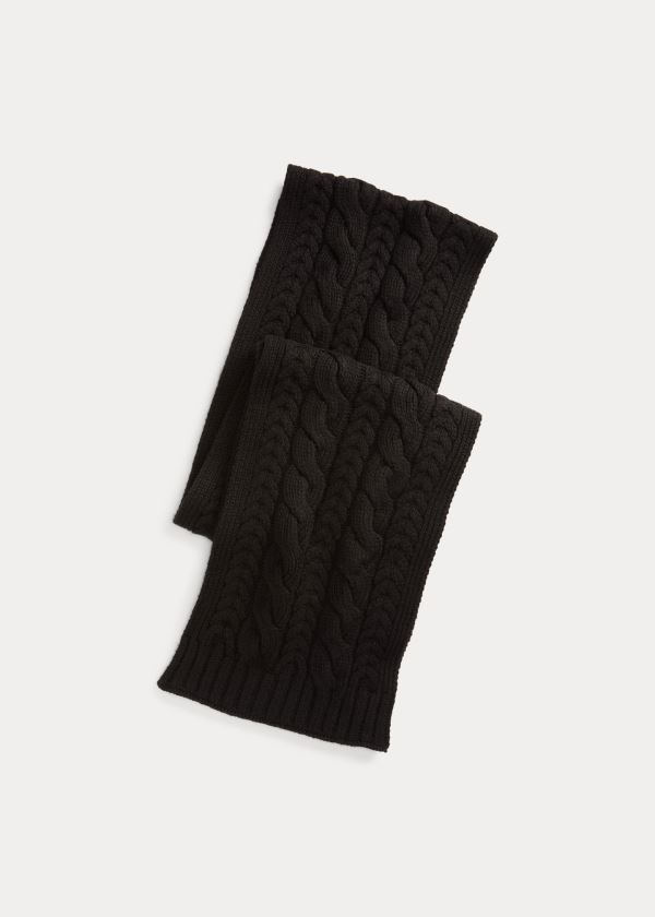 Ralph Lauren Cable-Knit Cashmere Halstørklæde Herre Danmark (KITEN6219)